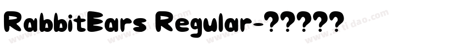 RabbitEars Regular字体转换